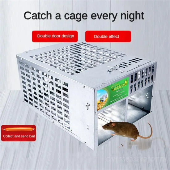 Indoor Outdoor Rat Trap Rat Cage Household Mouse Catcher Reusable Automatic Rat Traps Pet Control Tools Household Gadget Safety