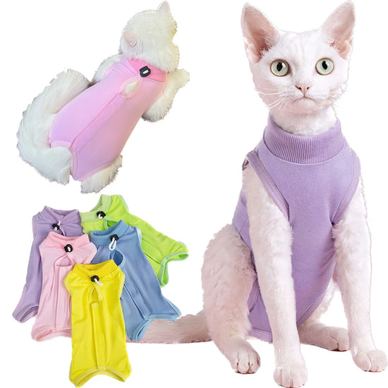 Cats Surgery Recovery Suit for Small Medium Dog Cat Vest  Pet Shirt Soft Pajama After Surgery Wear Recovery Clothes Anti Licking